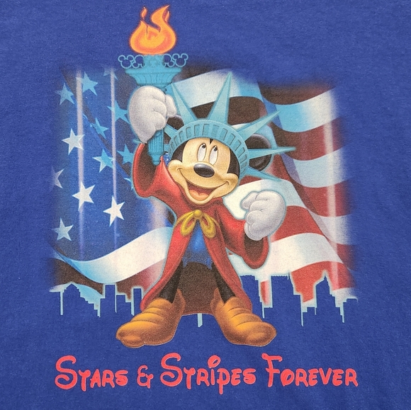 Hanes Men's Disney July 4th Stars and Stripes Forever T-Shirt Size 2XL - Picture 6 of 6